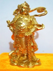 佛像,护法善神贴金,黄金,高70-80厘米真材实料贴金